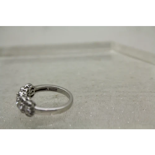 FC .925 S.S. Princess Cut CZ ANNIVERSARY BAND ring size 8