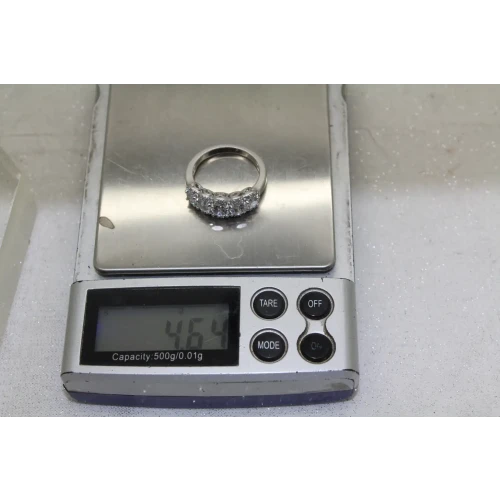 FC .925 S.S. Princess Cut CZ ANNIVERSARY BAND ring size 8