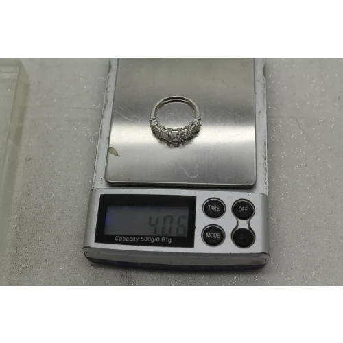 FC .925 S.S. Princess Cut CZ ANNIVERSARY BAND ring size 8