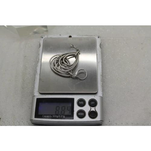 GABRIEL & CO. .925 S.S. MULTI ROW OF ROPE TEARDROP dangle earrings