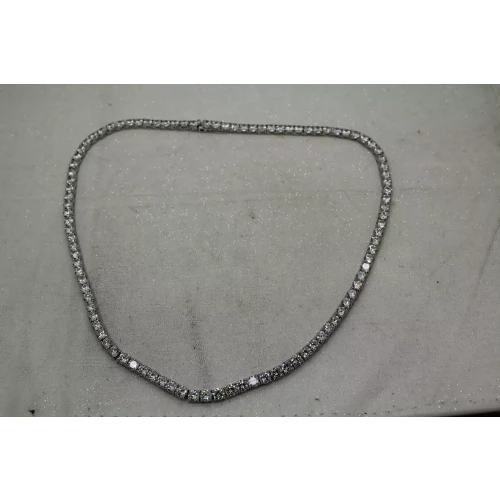 GM .925 Sterling Silver 5mm CZ TENNIS NECKLACE 20 (3)