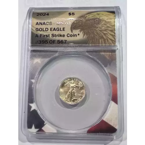 Gold Bullion-Gold Eagles--$5 Gold Eagle 1/10 oz -Gold- 5 Dollar
