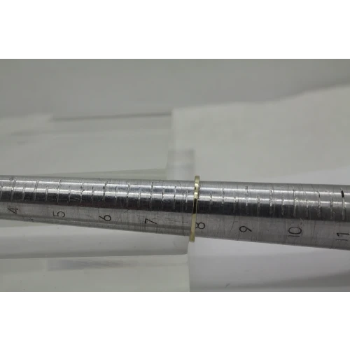 Gold Over .925 S.S. ROUND OPALITE SOLITAIRE w/ acc ring size 8 #