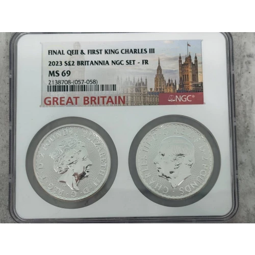 GREAT BRITAIN Silver 2 POUNDS [DUPLICATE for #225894]