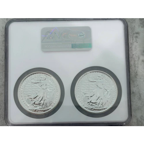 GREAT BRITAIN Silver 2 POUNDS [DUPLICATE for #225894] (2)