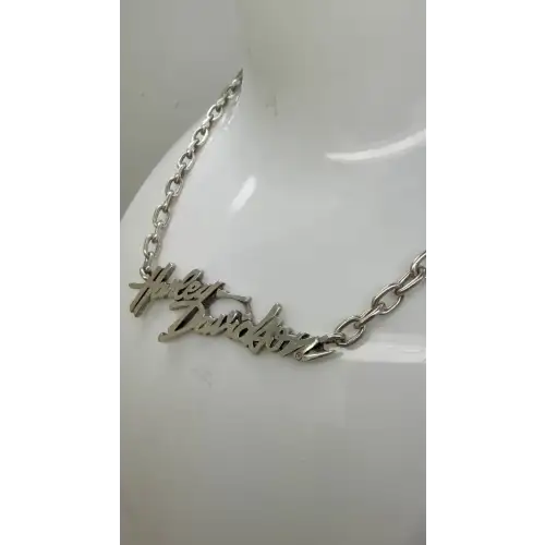 HARLEY DAVIDSON MOD .925 S.S. SCRIPT NAMEPLATE LADIES necklace 16