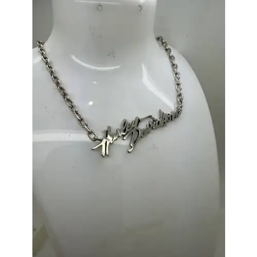 HARLEY DAVIDSON MOD .925 S.S. SCRIPT NAMEPLATE LADIES necklace 16