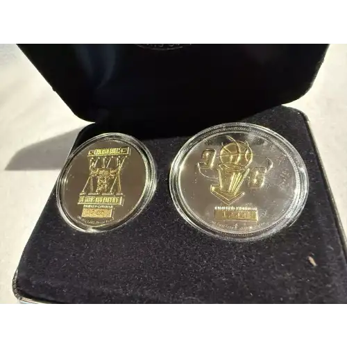 Highland Mint 1996 Chicago Bulls 2 Round Set 1 oz .999 Fine Silver Limited Edition