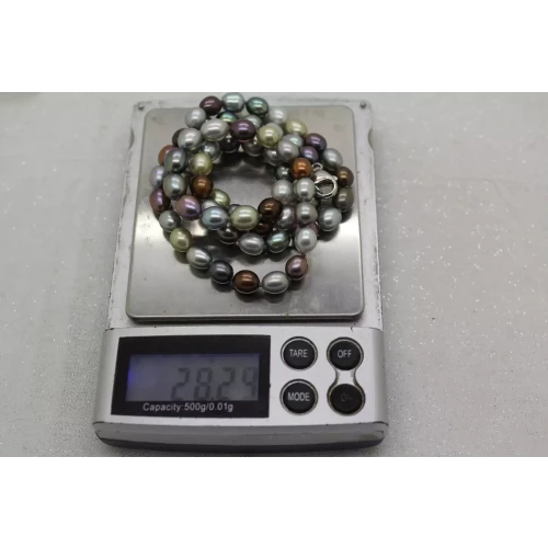 HONORA .925 S.S. GENUINE 6mm FRESHWATER MULTI COLOR PEARLS 20