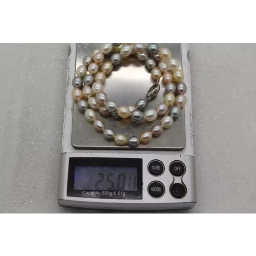 HONORA .925 S.S. PASTEL FRESHWATER PEARL necklace 18