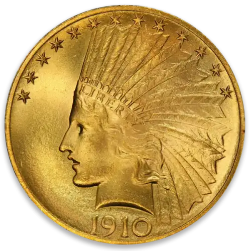Indian $10 (1907 - 1933) - Circ