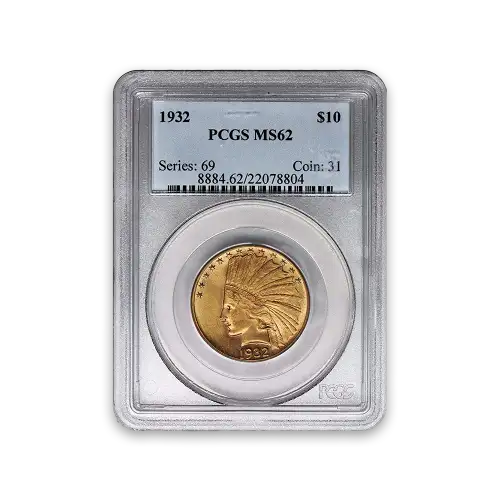 Indian $10 (1907 - 1933) - PCGS - MS62