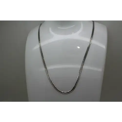 ITALY 14k W.G. MIAMI CUBAN LINK CHAIN NECKLACE 20