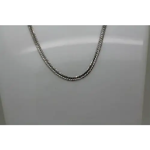 ITALY 14k W.G. MIAMI CUBAN LINK CHAIN NECKLACE 20