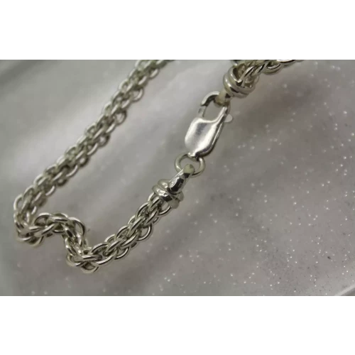 ITALY .925 S.S. SOLID, THICK FANCY LINK DESIGN bracelet 7 1/2