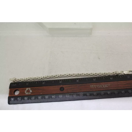 ITALY .925 S.S. SOLID, THICK FANCY LINK DESIGN bracelet 7 1/2