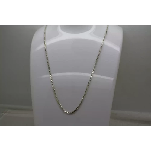 ITALY .925 Sterling Silver 2mm BOX LINK CHAIN necklace 23