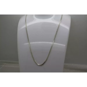 ITALY .925 Sterling Silver 2mm BOX LINK CHAIN necklace 23