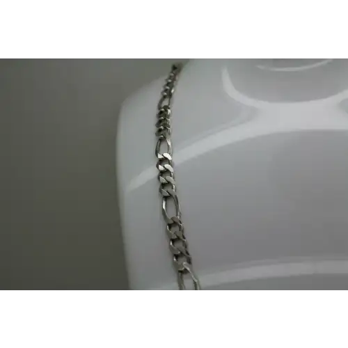 ITALY .925 Sterling Silver FIGARO CHAIN necklace 20