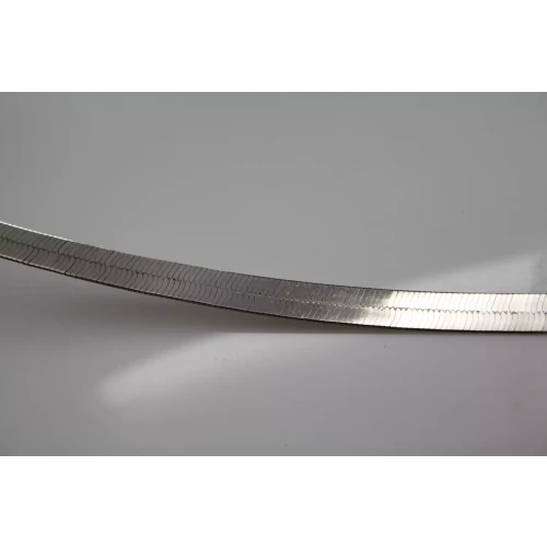 ITALY .925 Sterling Silvr 5mm FLEXIBLE HERRINGBONE necklace 18