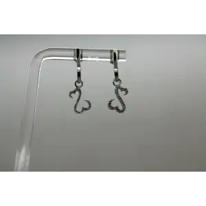 JANE SEYMOUR 14k W.G. DIAMOND OPEN HEART COLLECTION dangle