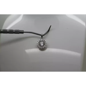 JCM .925 S.S. CZ STONE IN MOTION CIRCLE pendant