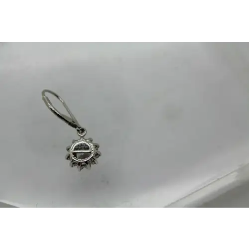 JCM JACMEL MAURITIUS .925 S.S. FLOWER DESIGN DANGLES #