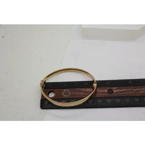 JCM JACMEL MAURITIUS Vermeil .925 S.S. HINGED BANGLE stunning