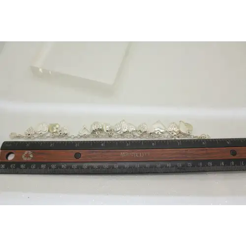 JCM MAURITUS .925 S.S. PUFFY HEARTS DANGLE CHARM bracelet 8