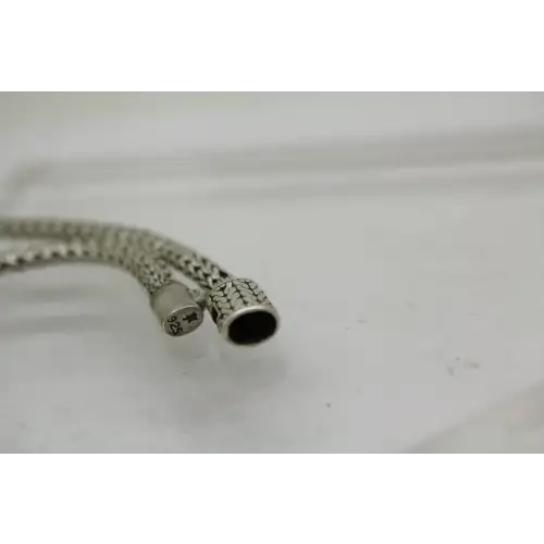 JOHN HARDY .925 S.S. WOVEN WHEAT CHAIN ICON bracelet 9