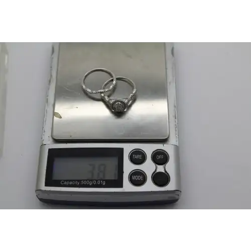 JTW 14k W.G. .50cttw DIAMOND ILLUSION HALO BRIDAL set size 7 #