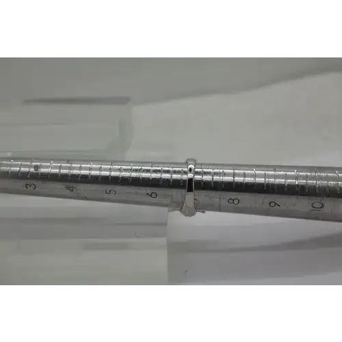 JUDITH RIPKA .925 S.S. CANARY CRYSTAL DIAMOND ring size 6.5 #