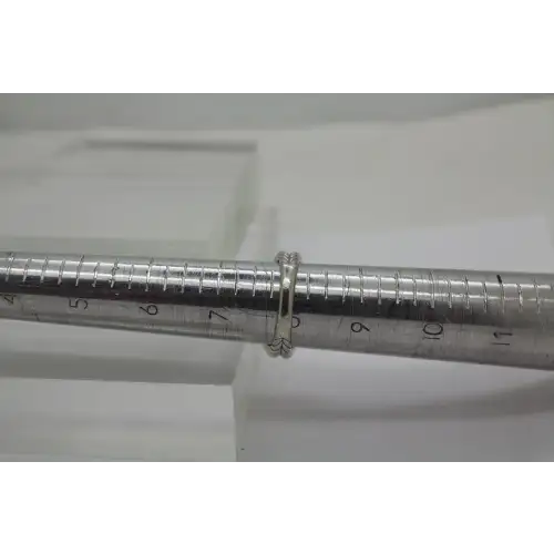 JUDITH RIPKA .925 S.S. PAVE CZ HEART ring size 8 #