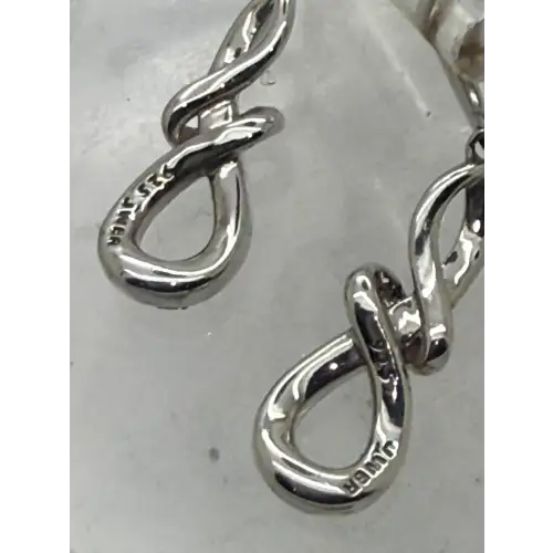 JWBR .925 S.S. BLACK & WHITE DIAMOND INFINITY LOOP DANGLE earrings (5)