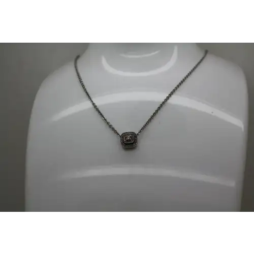 JWBR .925 S.S. DIAMOND DOUBLE HALO SQUARE pendant necklace (2)