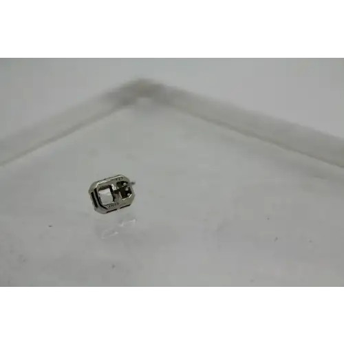 JWBR .925 S.S. Emerald Cut  WHITE TOPAZ HALO STUD earrings