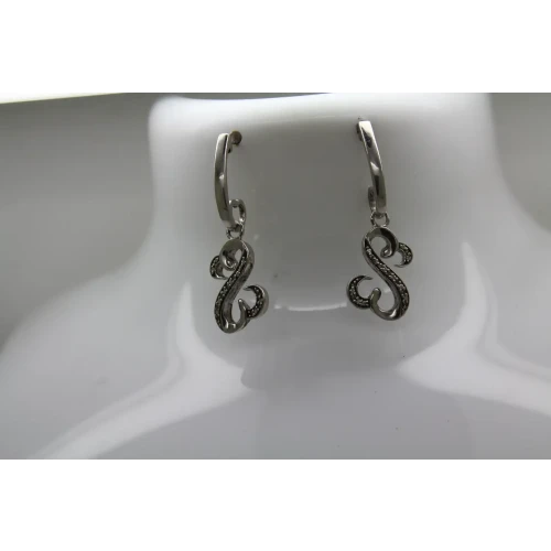 JWBR .925 S.S. JANE SEYMOUR DIAMOND OPEN HEART COLLECTION dangle