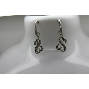 JWBR .925 S.S. JANE SEYMOUR DIAMOND OPEN HEART COLLECTION dangle