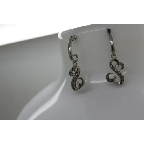 JWBR .925 S.S. JANE SEYMOUR DIAMOND OPEN HEART COLLECTION dangle