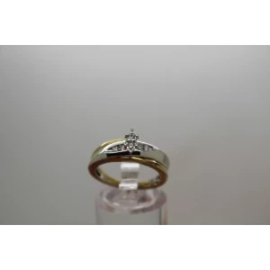 JWBR .925 S.S. Marquise DIAMOND ILLUSION ENGAGEMENT ring size 7