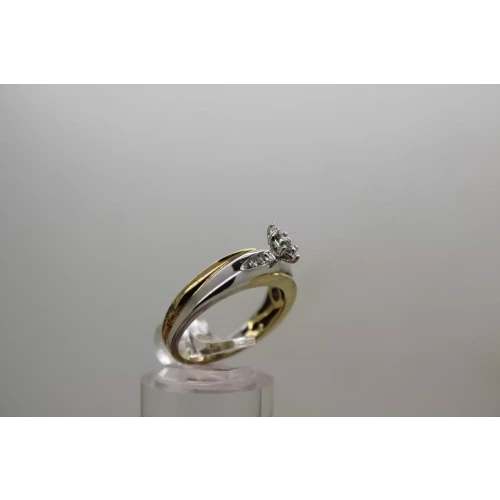 JWBR .925 S.S. Marquise DIAMOND ILLUSION ENGAGEMENT ring size 7