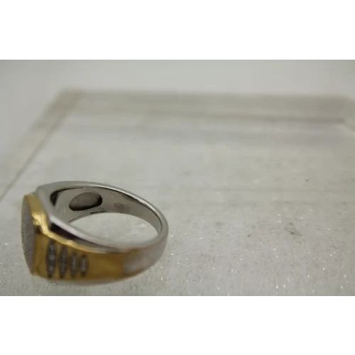 JWBR Two Tone .925 S.S. PAVE DIAMOND men