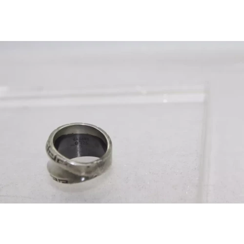 KABANA .925 S.S. CONCAVE GREEK KEY BAND ring size 5