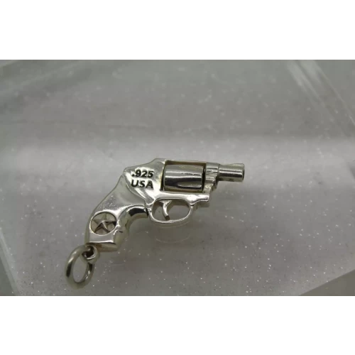 KING BABY .925 S.S. HEAVY SMALL  REVOLVER pendant 21g