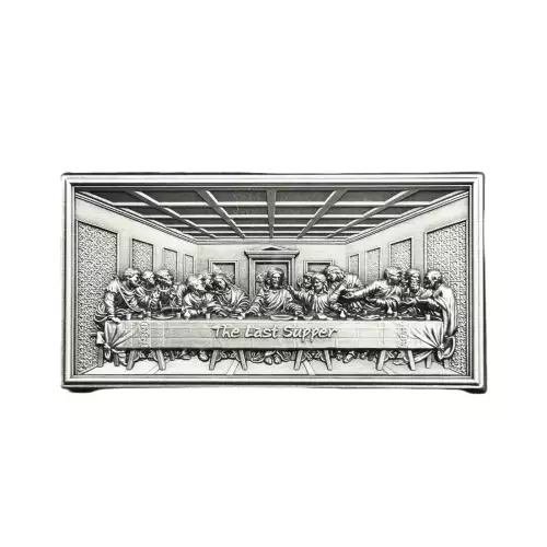 Korea 2 oz 999 Fine Silver Last Supper Stacker Bar