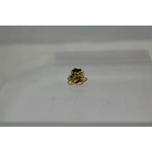 LAA TROLLBEADS 18k Y.G. LOTUS FLOWER CHARM by SOREN NIELSEN #