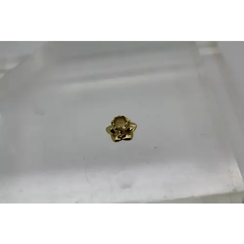 LAA TROLLBEADS 18k Y.G. LOTUS FLOWER CHARM by SOREN NIELSEN # (2)