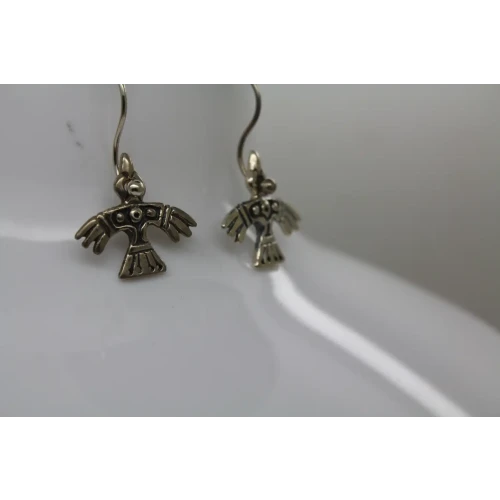 LAA TROLLBEADS .925 S.S. Interchangeable PEYOTE BIRD DANGLE earrings