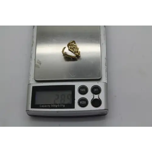 LANDSTROM'S 10k Black Hills Gold GRAPE LEAF FILIGREE HALF HOOP