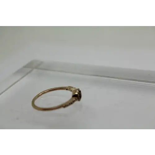 Le VIAN 14k Strawberry Gold .26ctw CHOCOLATE & NUDE DIAMOND HALO #